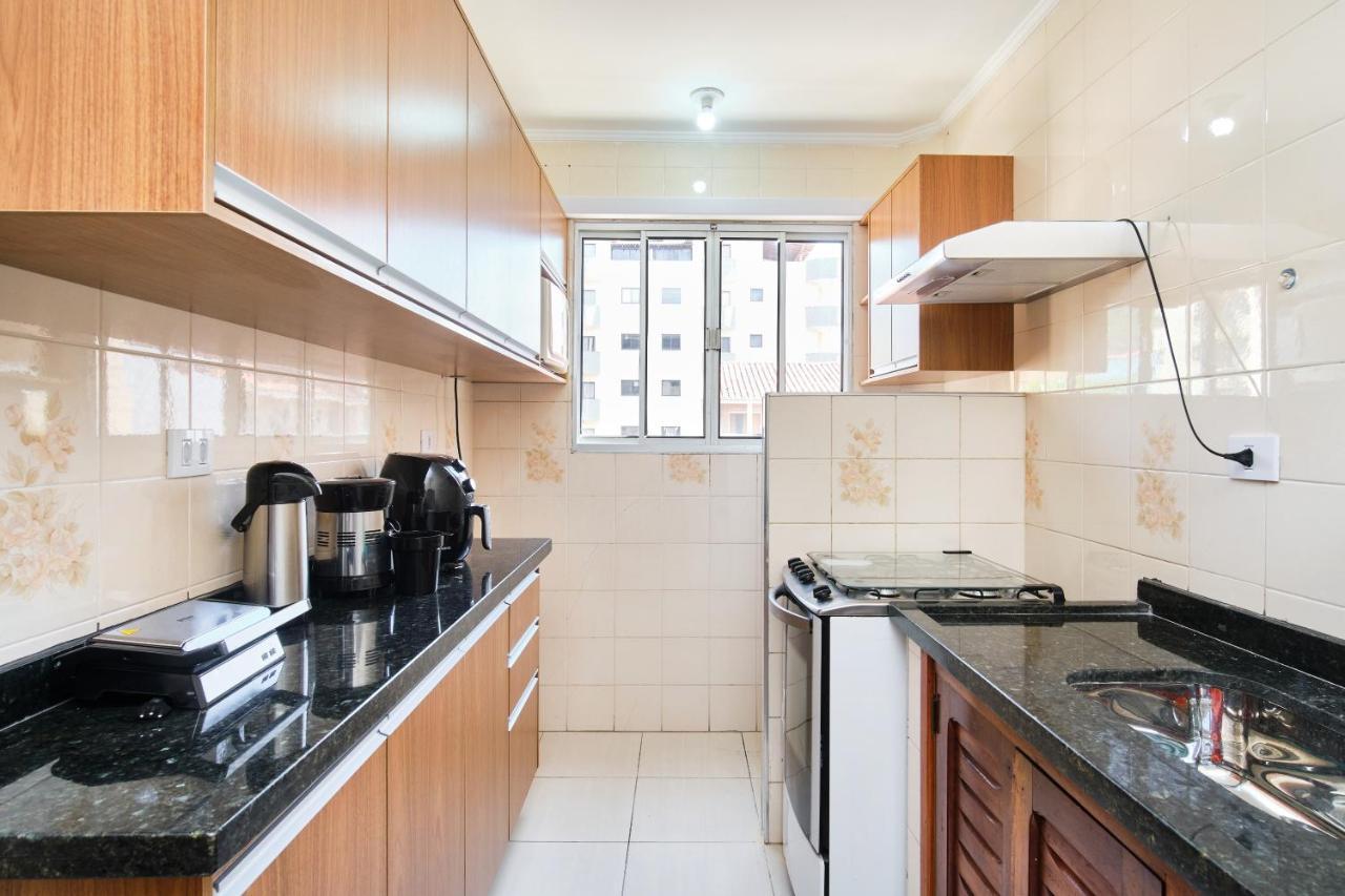 Apartamento A 100 Metros Da Praia, Bem Localizado, Com Ar Condicionado E Wi-Fi - 14 - Edificio Lenamar II Ubatuba Exteriör bild