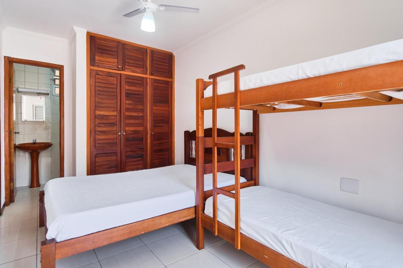 Apartamento A 100 Metros Da Praia, Bem Localizado, Com Ar Condicionado E Wi-Fi - 14 - Edificio Lenamar II Ubatuba Exteriör bild
